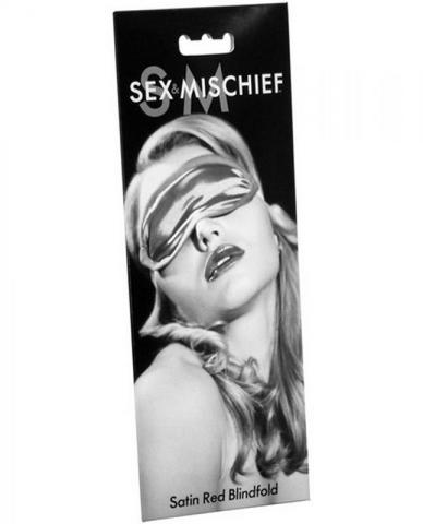 Sex & Mischief Satin Red Blindfold - Click Image to Close