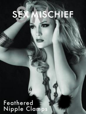 Sex & Mischief Feathered Nipple Clamps - Click Image to Close