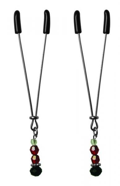 Nipple Clips Ruby Black Adjustable Clamps - Click Image to Close