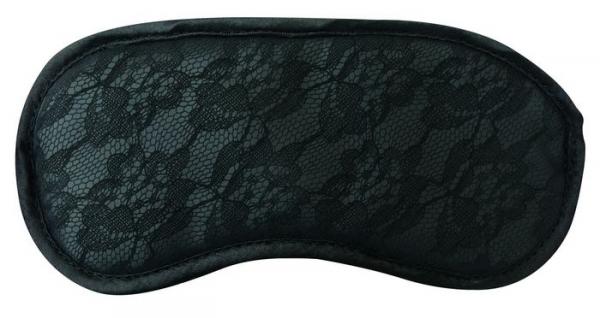 Midnight Lace Blindfold Black O/S - Click Image to Close