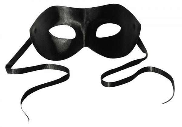 Midnight Satin Mask Black O/S - Click Image to Close