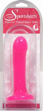 Sedeux Femme Rubber Dildo Hot Pink - Click Image to Close