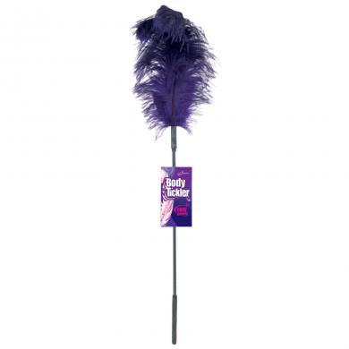 Ostrich feather ticklers -Purple - Click Image to Close