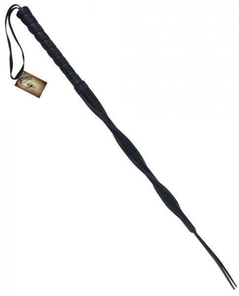 Sportsheets Edge Twisted Whip Black - Click Image to Close