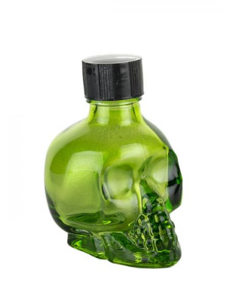 Liquid Latex Sparkle Body Glitter Green Skull 1oz - Click Image to Close