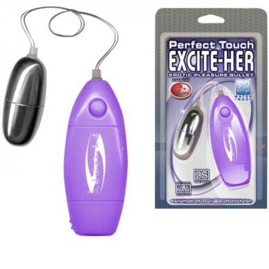 Excite Her Pleasure 2-Speed Silver Bullet-Lav - Click Image to Close