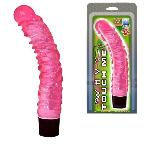 Wavy Touch Me Penis Pink - Click Image to Close