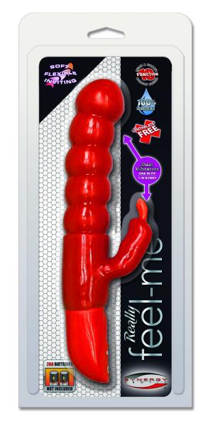 Really Feel Me Red Vibrator - Click Image to Close