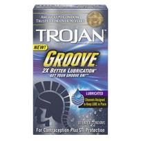 Trojan Groove Latex Condoms Grooves 10 Pack - Click Image to Close