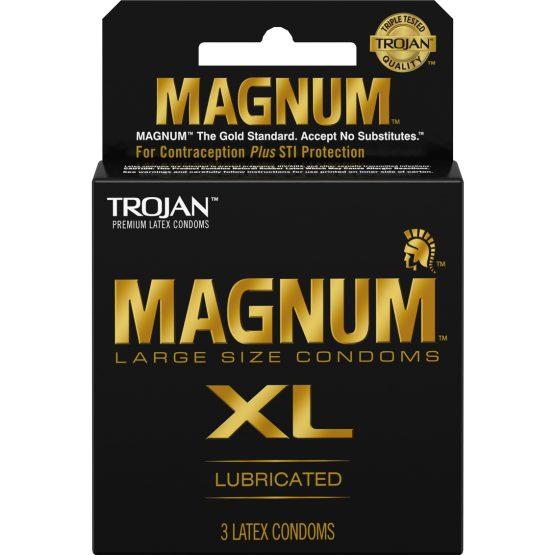 Trojan Magnum XL 3 Pack Latex Condoms - Click Image to Close