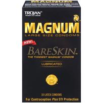 Trojan Magnum Bareskin 10 Pack Condoms - Click Image to Close