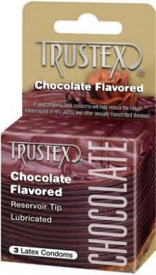 Chocolate Flavored Condom 3 pack - Click Image to Close
