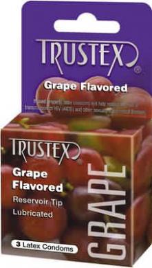 Grape Flavored Condom 3 pack - Click Image to Close