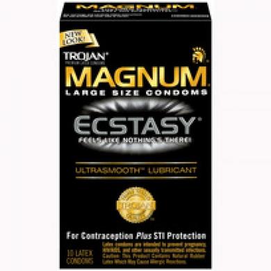 Trojan Magnum Ecstasy Ultrasmooth Lubricated - Click Image to Close