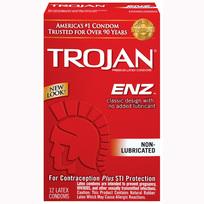 Trojan Enz Non-Lubricated 12 Pack