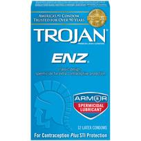 Trojan Enz Spermicidal 12 Pack - Click Image to Close