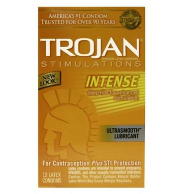 Trojan Stimulations Intense 12 Pack - Click Image to Close