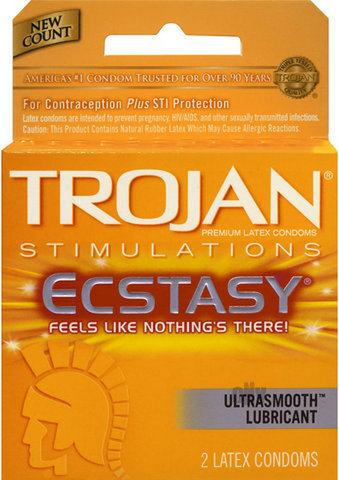 Trojan Ecstasy Ultra Ribbed - Click Image to Close