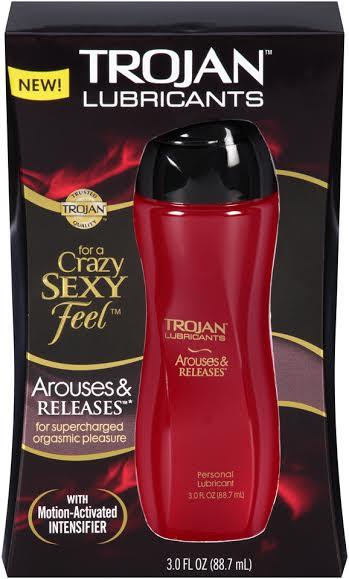 Trojan Arouses & Releases Personal Lubricant 3oz - Click Image to Close