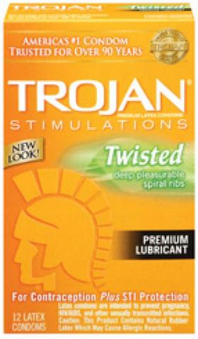 Trojan Stimulations Twisted 12 Pk - Click Image to Close