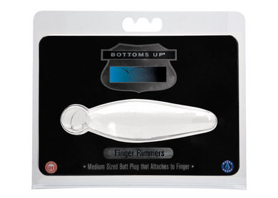 Finger Rammer Butt Plug Clear - Click Image to Close