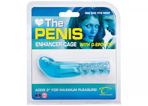 Penis Enhancer Cage W/G-Spot Tip - Click Image to Close