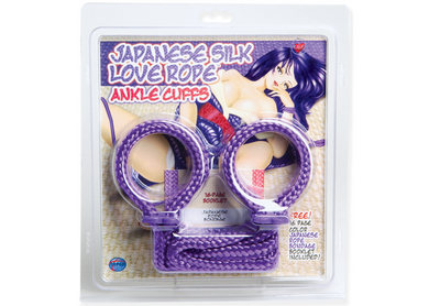 Rope Anklecuffs Purple - Click Image to Close