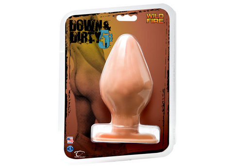 Wildfire Down & Dirty 5.5" Butt Plug, Light - Click Image to Close