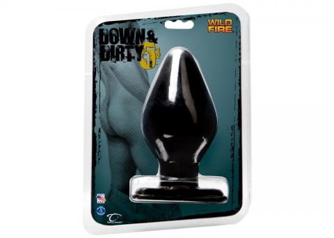 Wildfire Down and Dirty 5.5in Buttplug Black - Click Image to Close