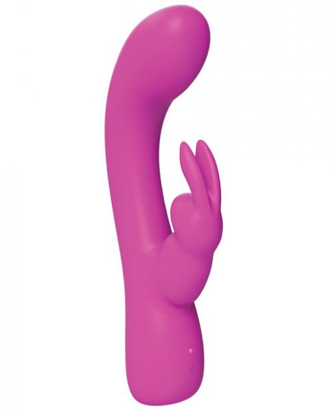 Kinky Bunny Rechargeable Rabbit Vibrator Dark Pink - Click Image to Close