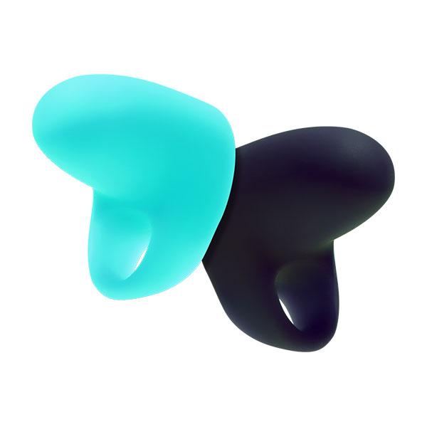 Ayu Mini Finger Vibe Set Turquoise & Black - Click Image to Close