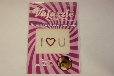 Vajazzle I Love You Red/Clear - Click Image to Close