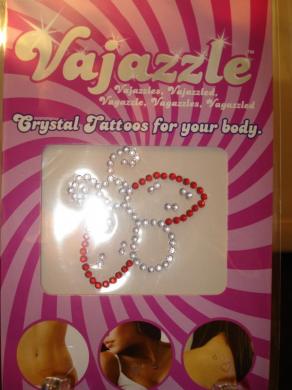 Vajazzle Butterfly Scroll Crystal Tattoo - Click Image to Close