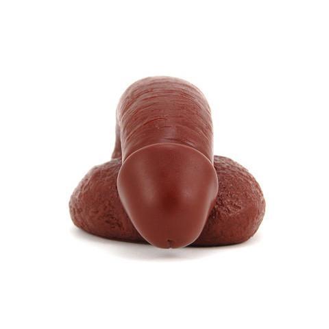 Mister Right Vixskin Chocolate Brown Packing Dildo - Click Image to Close