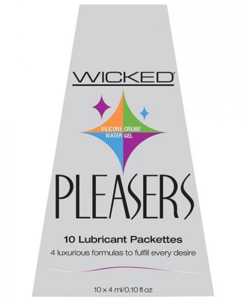 Wicked Pleasers 10 Lubricant Packettes - Click Image to Close