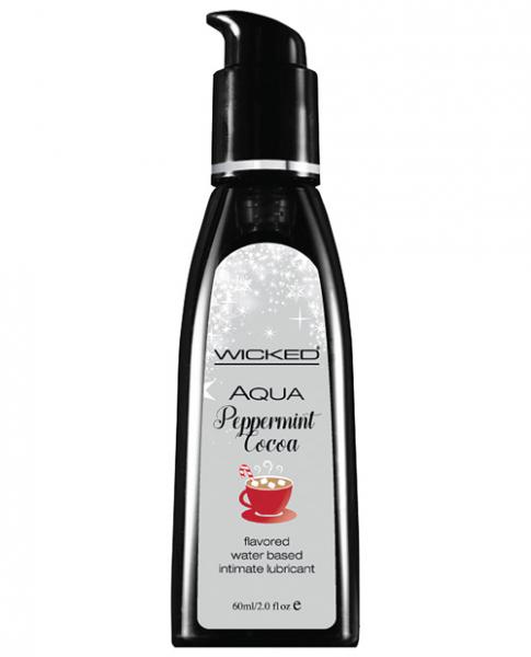 Wicked Aqua Flavored Lubricant Peppermint Mocha 2oz - Click Image to Close