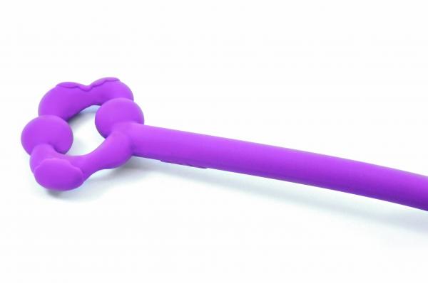 Cloud 9 Tapered Silicone Anal Beads Purple - Click Image to Close
