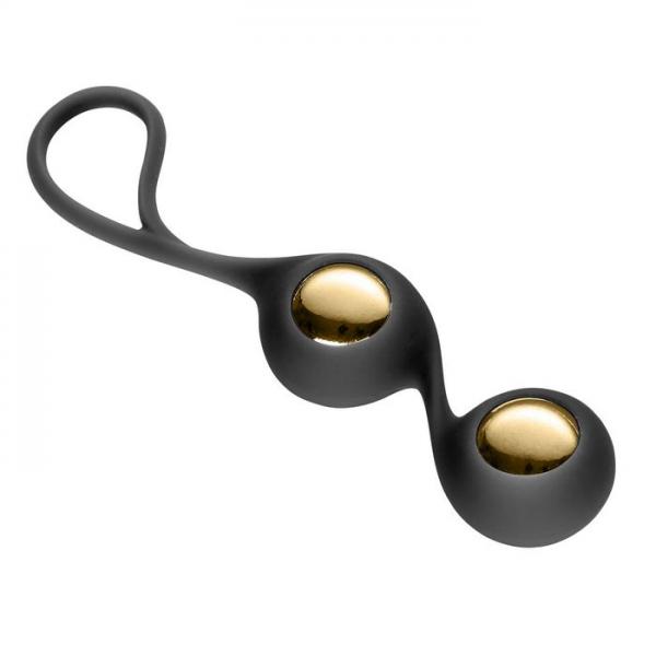 Duo Kegel Balls Black with Sleeve - Click Image to Close