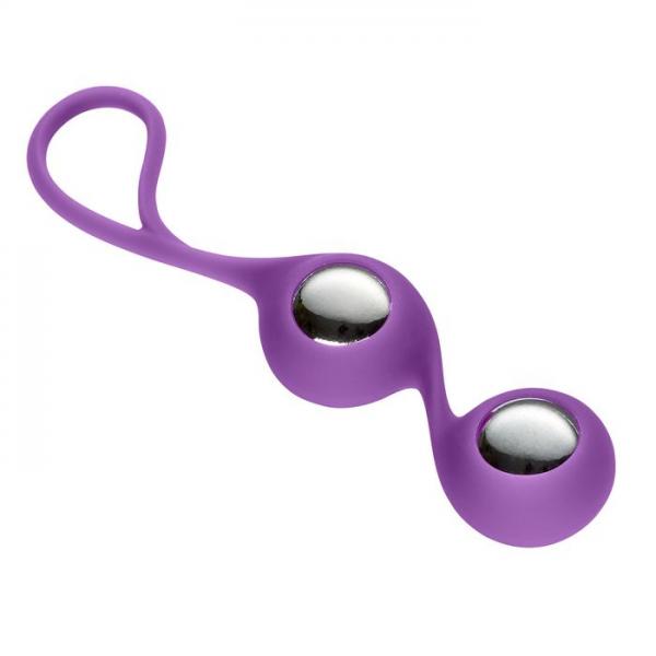 Duo Kegel Balls Purple with Sleeve - Click Image to Close