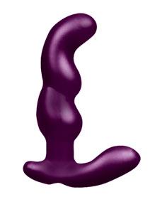 Pro Sensual Soft Angled Tip Prostate Anal Massager Purple Bonus C Rings