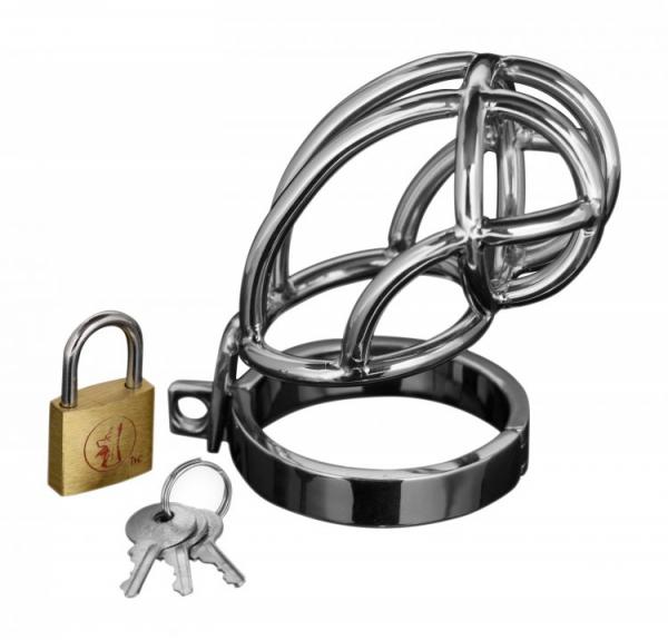 Stainless Steel Locking Chasity Cage