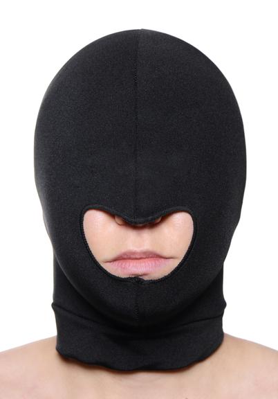 Blow Hole Open Mouth Hood Black O/S - Click Image to Close
