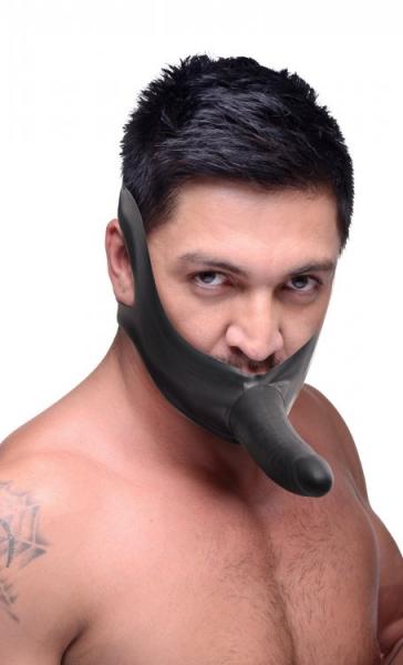 Face Fuk Strap On Mouth Gag Black - Click Image to Close