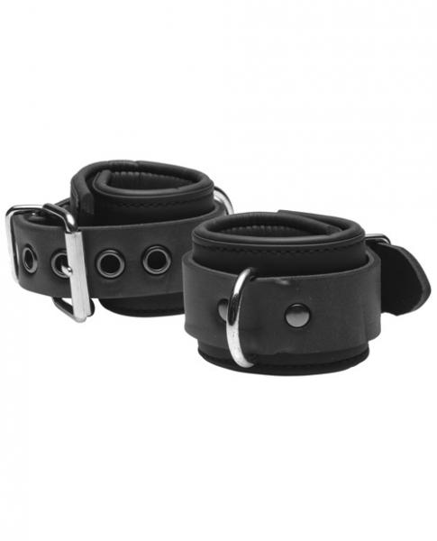 Serve 1 Neoprene Buckle Cuffs Black - Click Image to Close