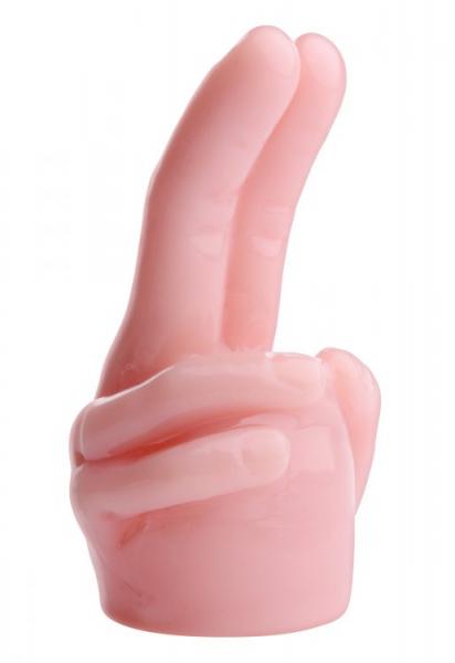 Pleasure Pointer 2 Finger Wand Attachment - Click Image to Close