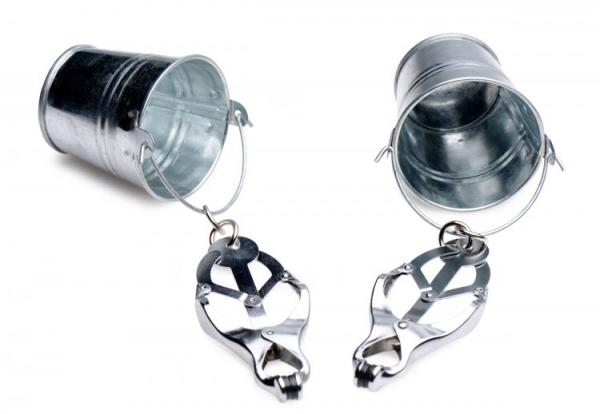 Jugs Nipple Clamps With Buckets Stainless Steel - Click Image to Close