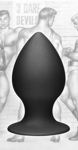 Tom Of Finland Anal Plug Large Silicone Black - Click Image to Close