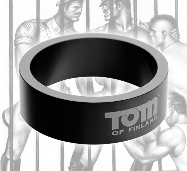 Tom Of Finland Aluminum Cock Ring 1.96 inches - Click Image to Close